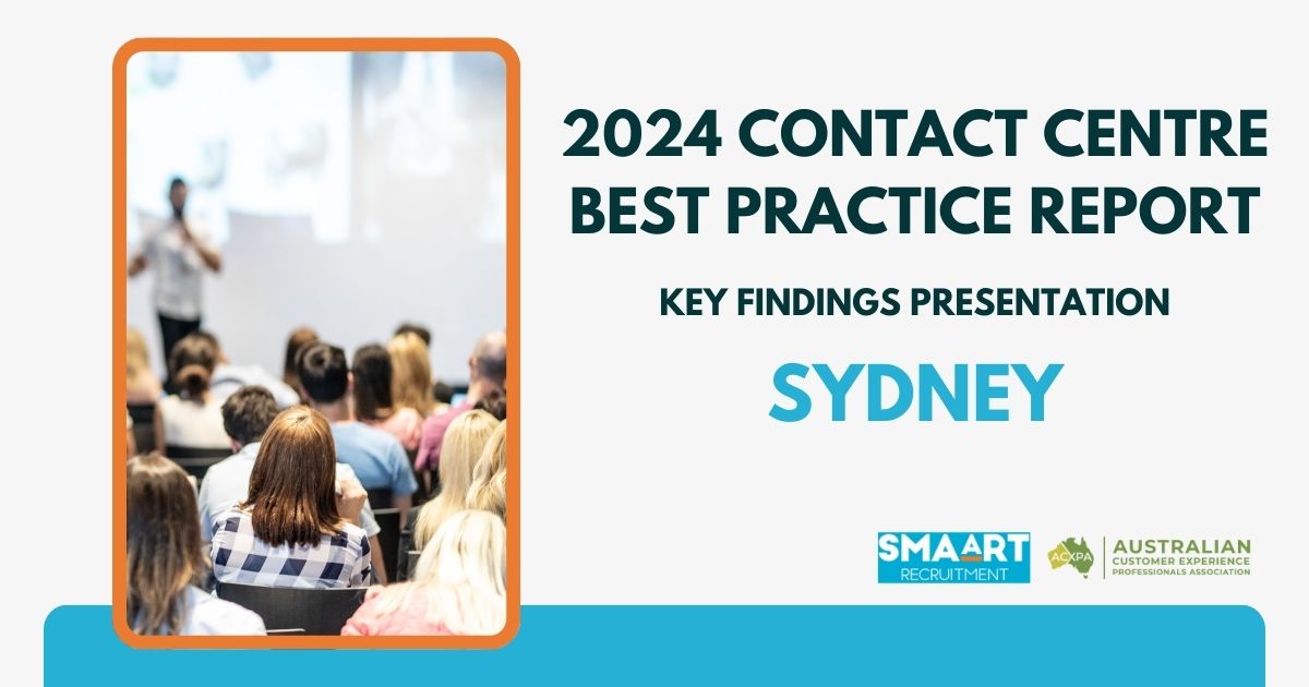 2024 Contact Centre Best Practice Report Sydney Event