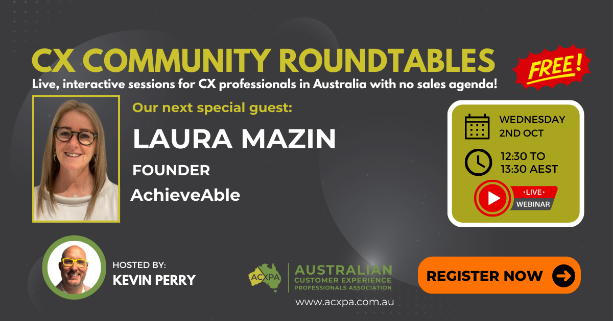 ACXPA LinkedIn LIVE CX Roundtable with Laura Mazin