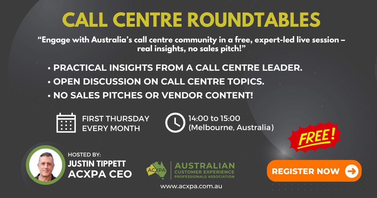 ACXPA Monthly Call Centre Roundtables